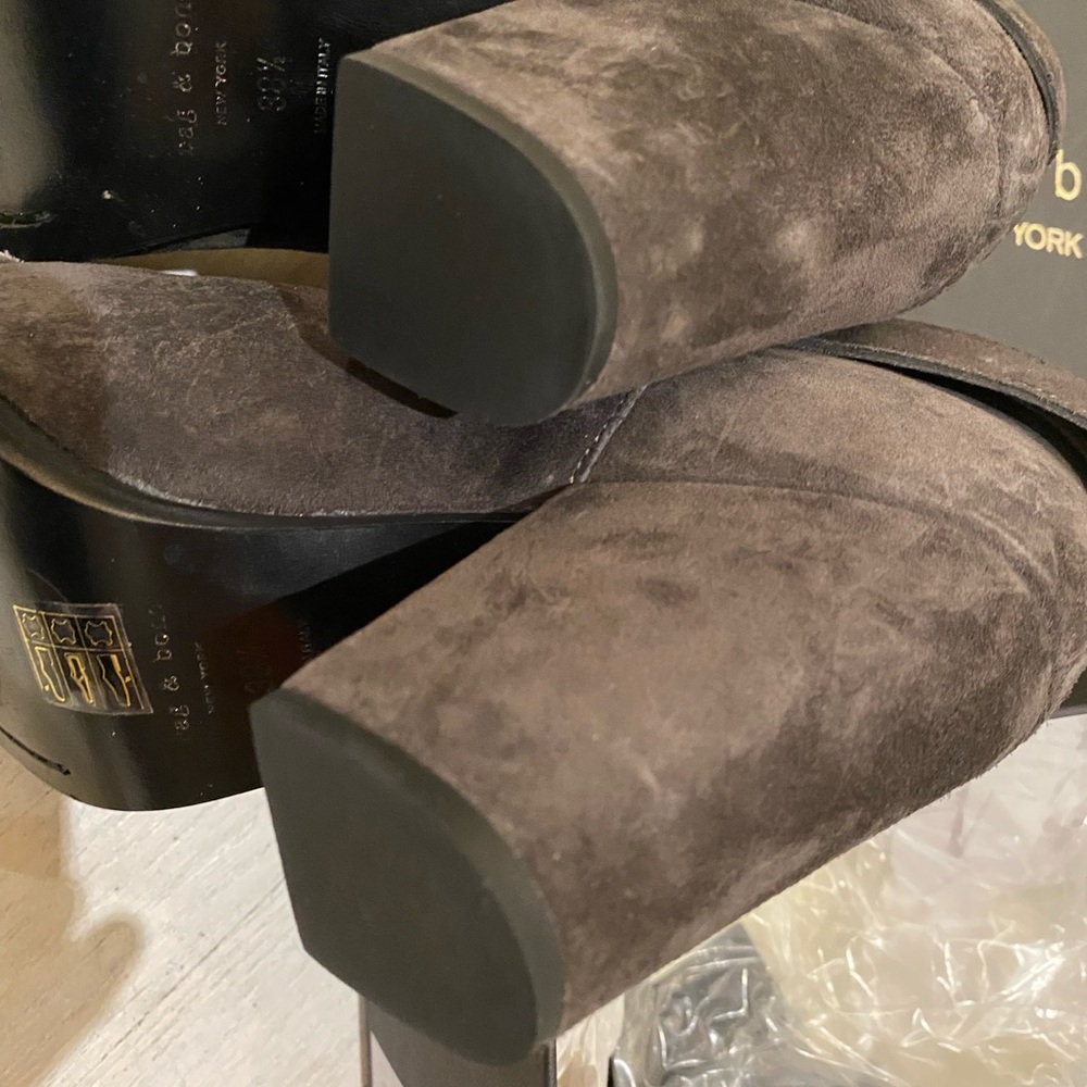 Rag&Bone Harrow Boot In A Asphalt Suede Size 8.5 - image 5